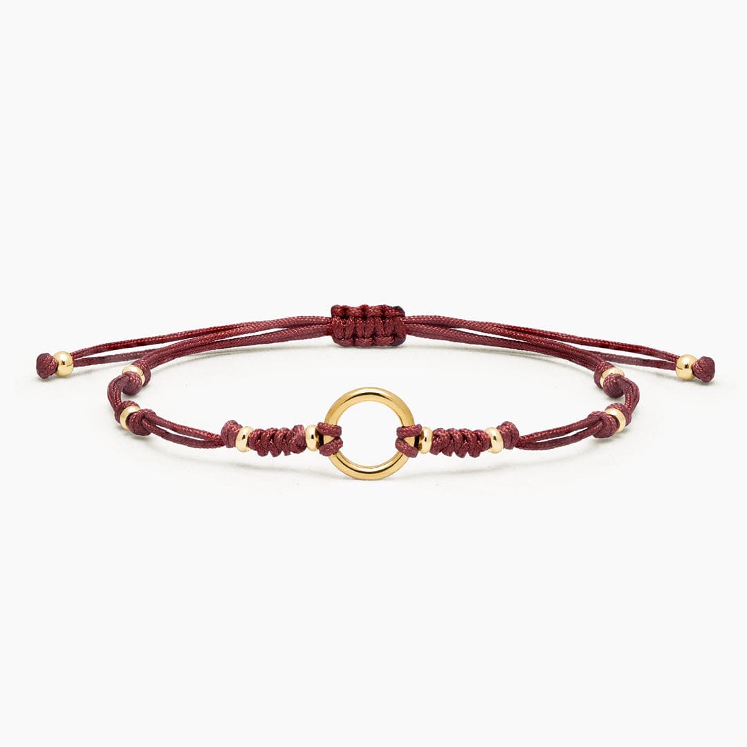 PULSERA HILO DHARMA - MARRON TERRACOTA