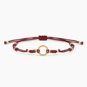 PULSERA HILO DHARMA - MARRON TERRACOTA