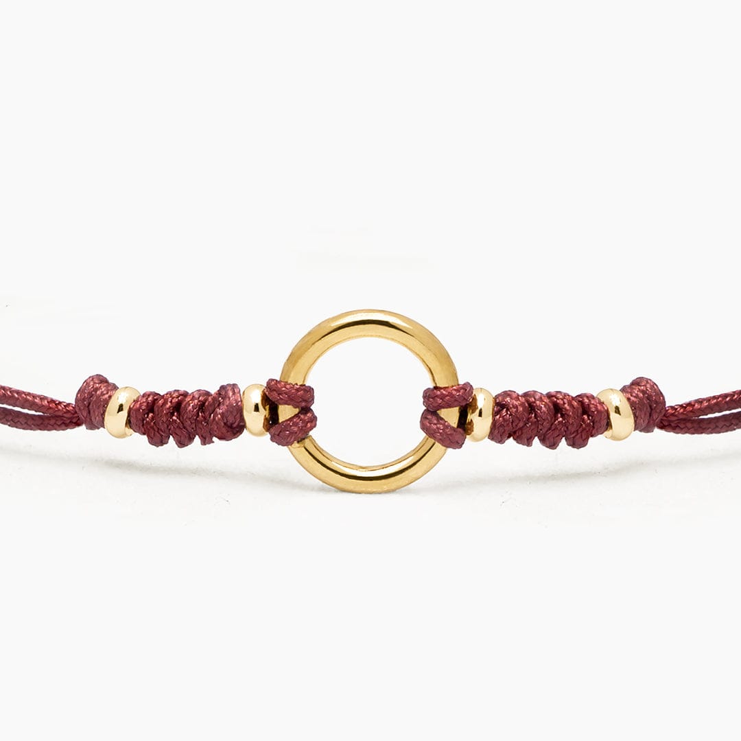 PULSERA HILO DHARMA - MARRON TERRACOTA