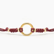 PULSERA HILO DHARMA - MARRON TERRACOTA