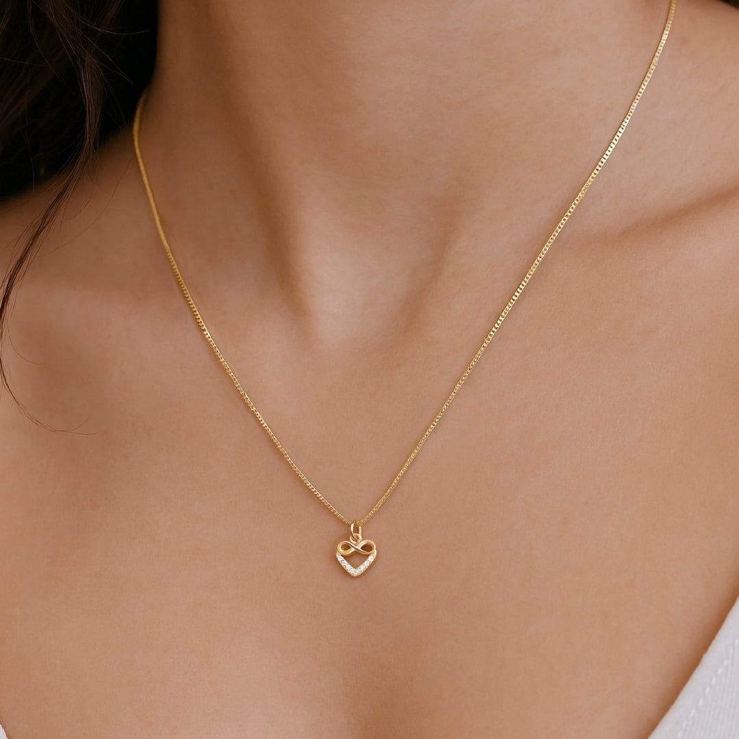 COLLAR CORAZON INFINITO MINI