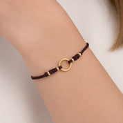 PULSERA HILO DHARMA - MARRON
