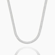 COLLAR FLAT SNAKE - SILVER - WATERPROOF