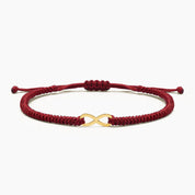 PULSERA HILO INFINIDAD - BORGOÑA - HOMBRE
