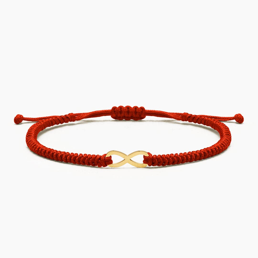 PULSERA HILO INFINIDAD - RED - HOMBRE