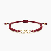 PULSERA HILO INFINIDAD - BORGOÑA