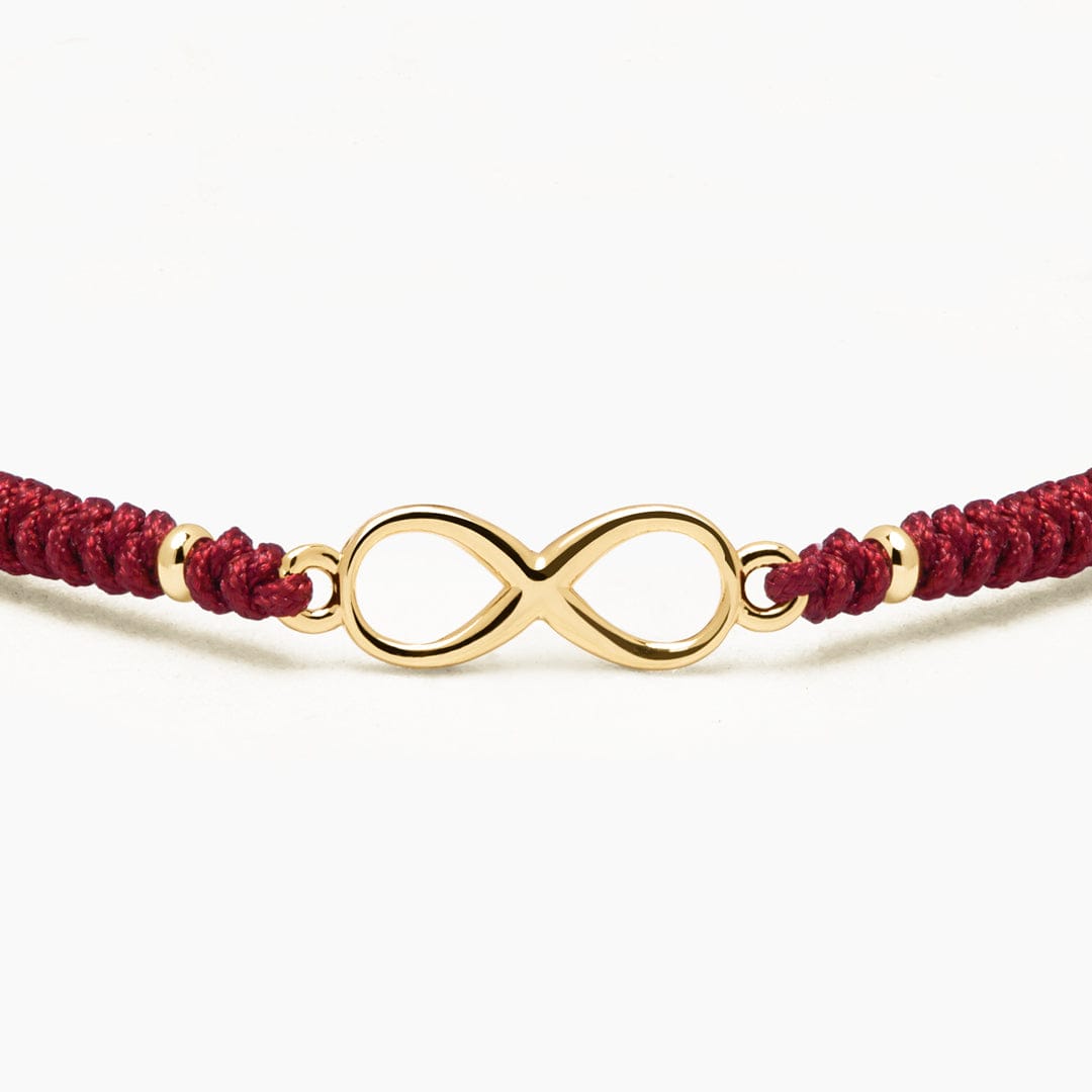 PULSERA HILO INFINIDAD - BORGOÑA