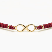 PULSERA HILO INFINIDAD - BORGOÑA