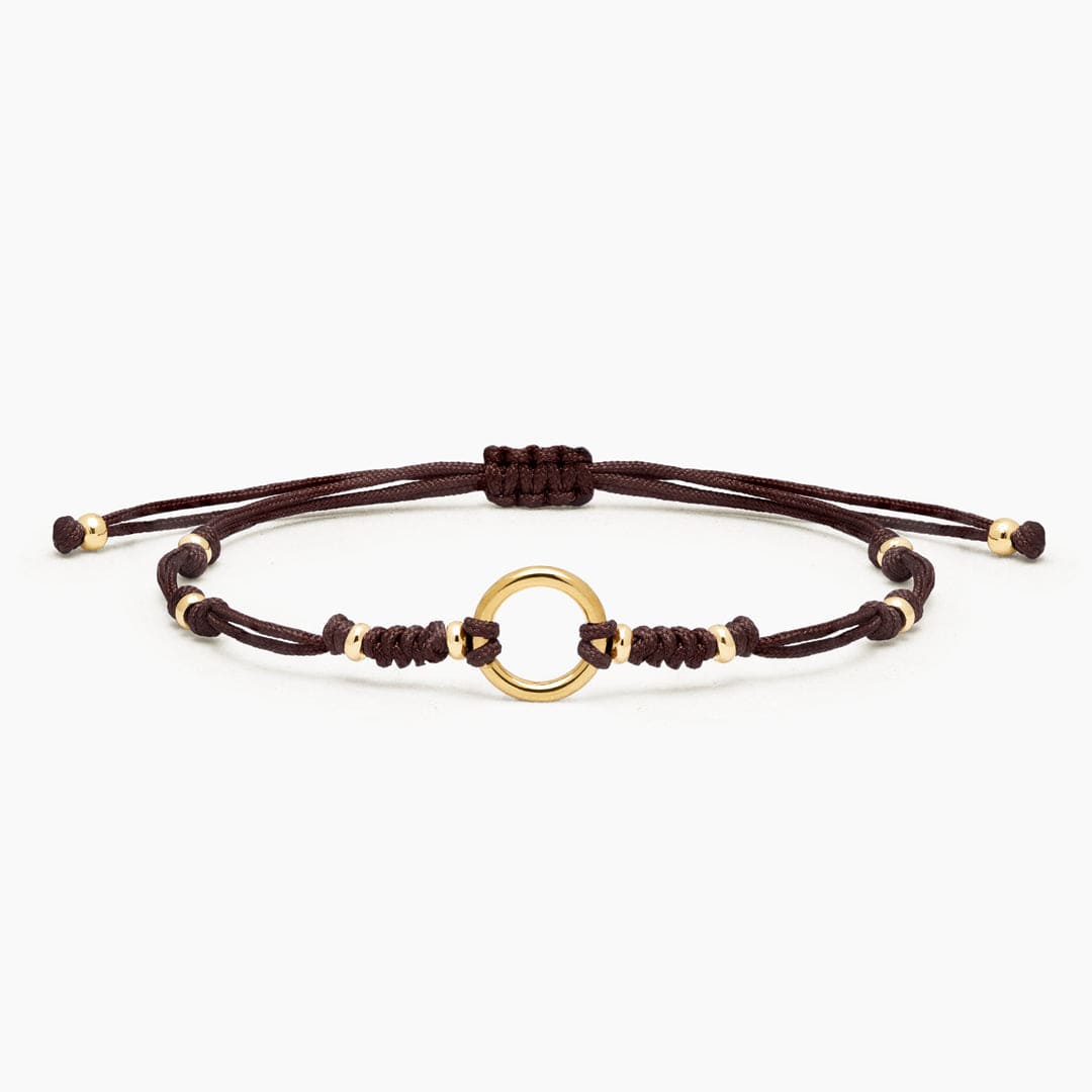 PULSERA HILO DHARMA - MARRON