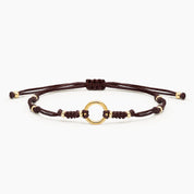 PULSERA HILO DHARMA - MARRON