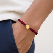 PULSERA HILO SAN BENITO - BORGOÑA - HOMBRE