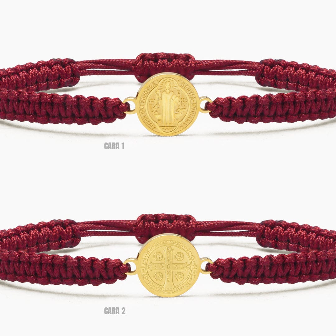PULSERA HILO SAN BENITO - BORGOÑA - HOMBRE