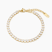 PULSERA TENNIS GOLD - WATERPROOF