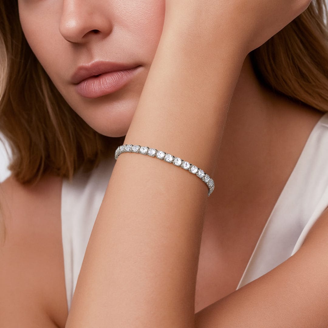 PULSERA TENNIS SILVER - WATERPROOF