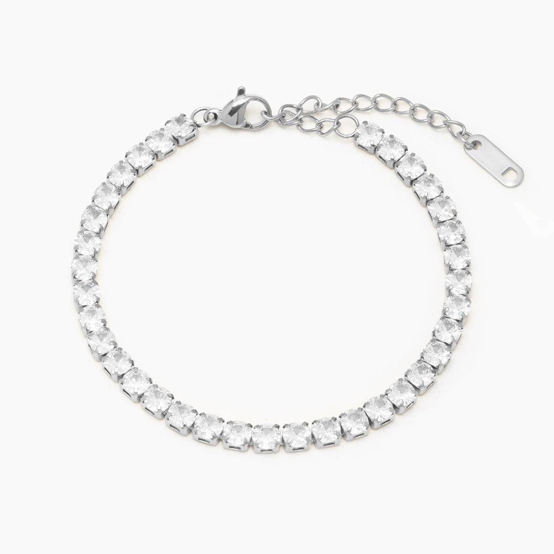 PULSERA TENNIS SILVER - WATERPROOF