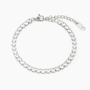 PULSERA TENNIS SILVER - WATERPROOF