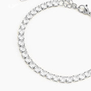 PULSERA TENNIS SILVER - WATERPROOF