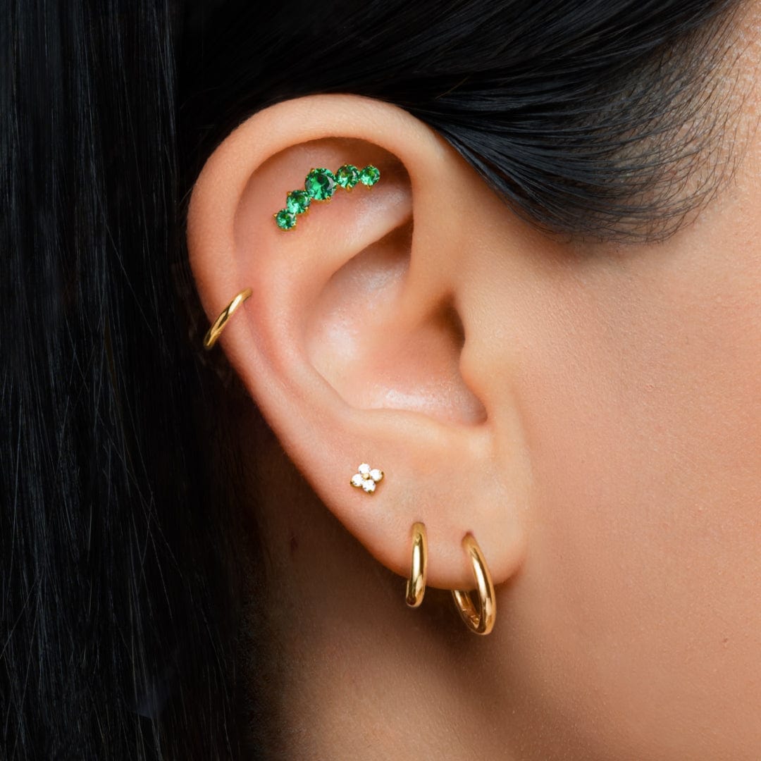 BORA PIERCING TITANIO GOLD 0.8x8mm LABRET - WATERPROOF