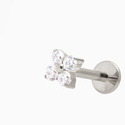 ZOE PIERCING TITANIO - SILVER - WATERPROOF