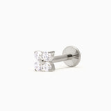 ZOE PIERCING TITANIO - SILVER - WATERPROOF