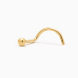 ALHENA PIERCING TITANIO GOLD NOSTRIL - WATERPROOF