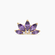 ALMUDENA LILA PIERCING TITANIO - GOLD - WATERPROOF