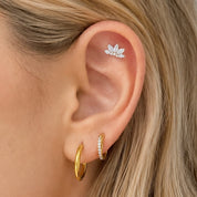ALMUDENA PIERCING TITANIO - GOLD - WATERPROOF