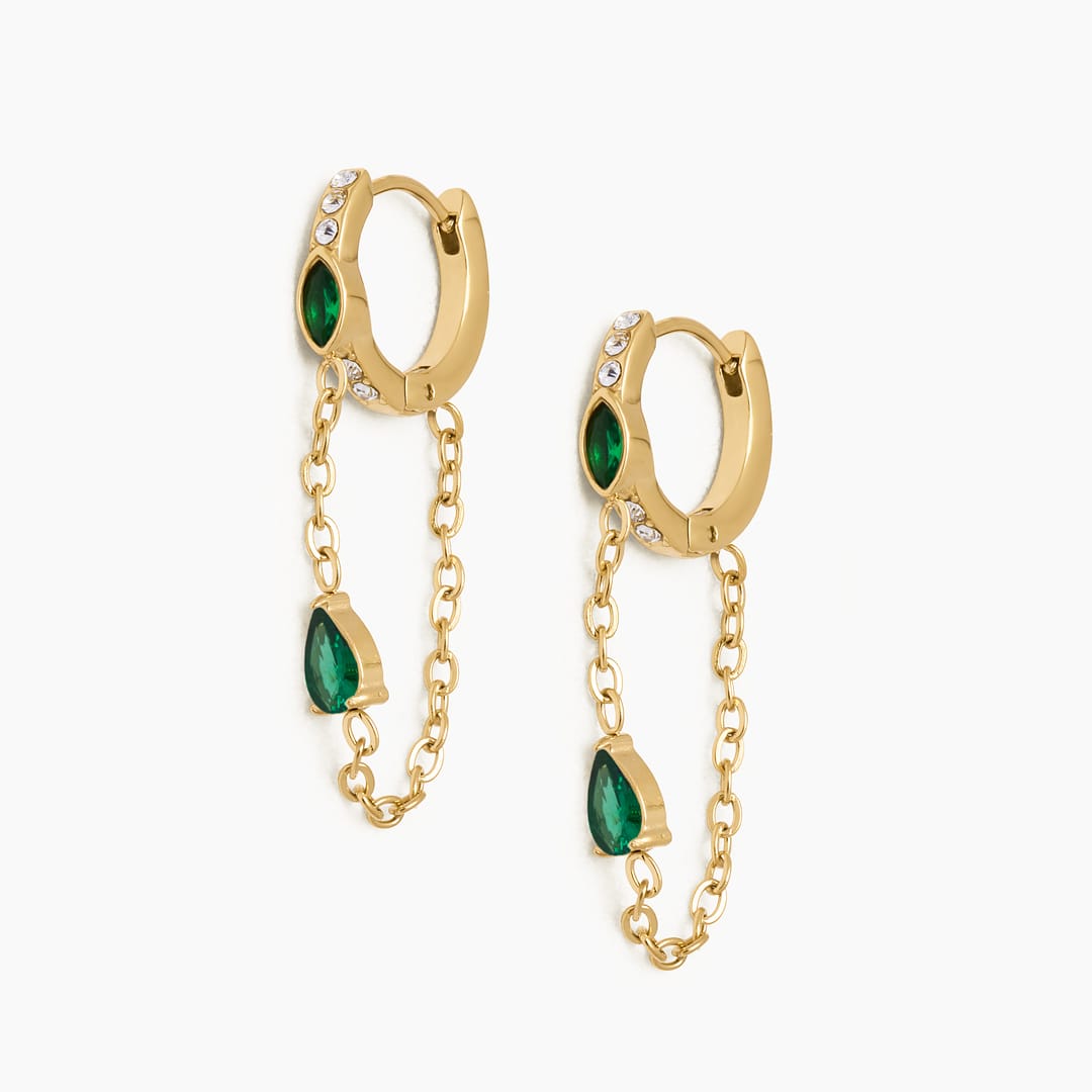 ARGOLLAS ARETES ZAZA VERDE - WATERPROOF