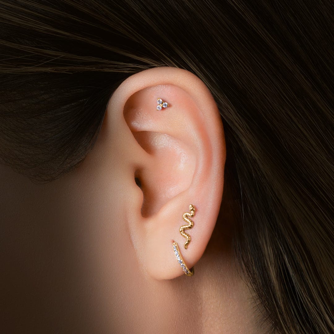 TANA MINI PIERCING TITANIO - GOLD - WATERPROOF