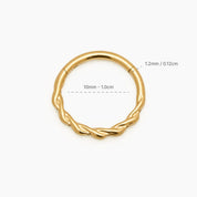 CALI PIERCING TITANIO GOLD 1.2x10mm - WATERPROOF