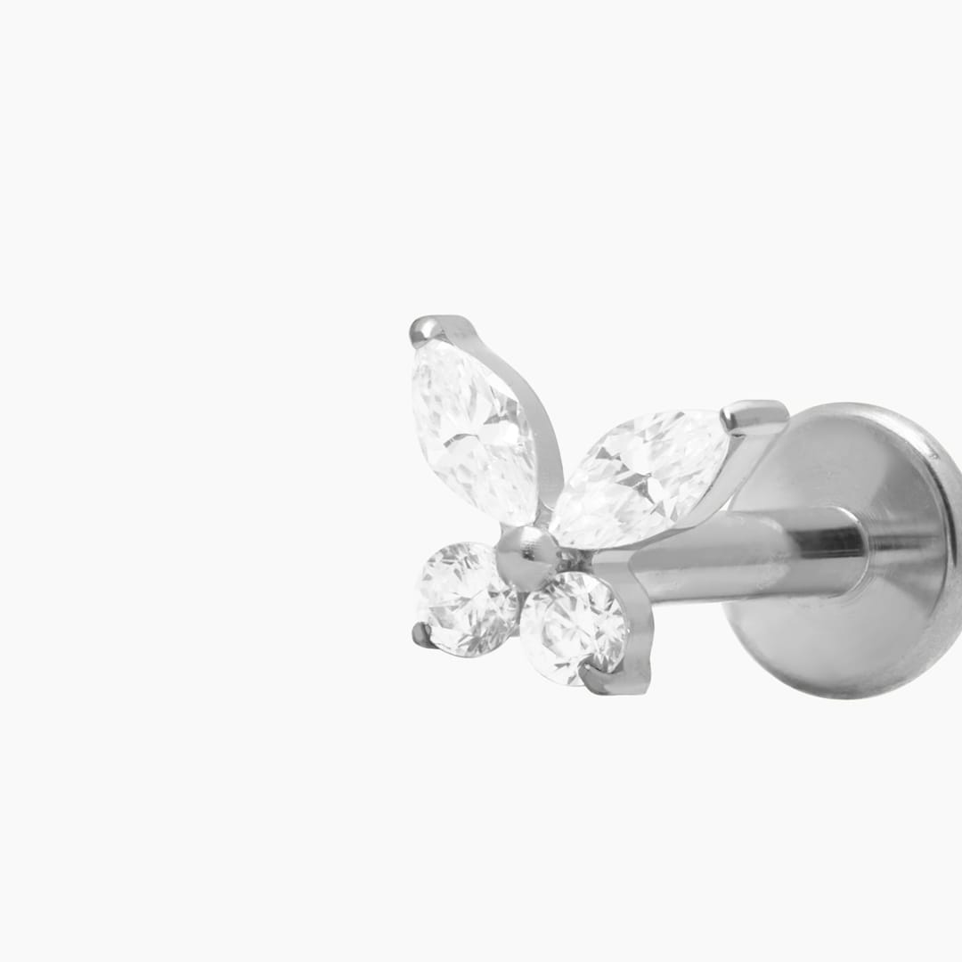 BINDI PIERCING TITANIO - SILVER - WATERPROOF