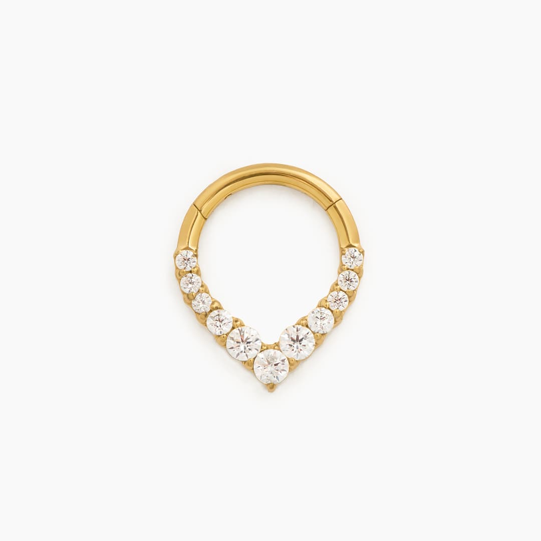 LIA PIERCING TITANIO GOLD 8mm - WATERPROOF