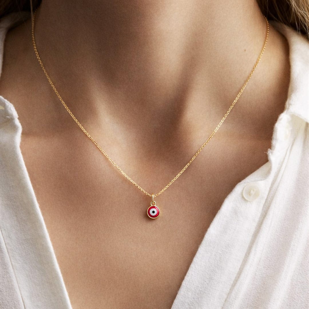 COLLAR OJO TURCO - RED