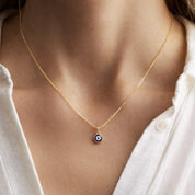 COLLAR OJO TURCO - BLUE