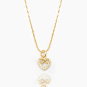 COLLAR CORAZON INFINITO MINI
