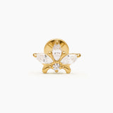 CORONA PIERCING TITANIO - GOLD - WATERPROOF