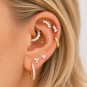 CROWN PIERCING TITANIO - GOLD - WATERPROOF