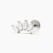 CROWN PIERCING TITANIO - SILVER - WATERPROOF