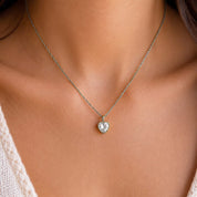COLLAR CUORE SILVER - WATERPROOF
