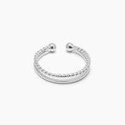 ANILLO DOUBLE SILVER - REGULABLE PLATA925