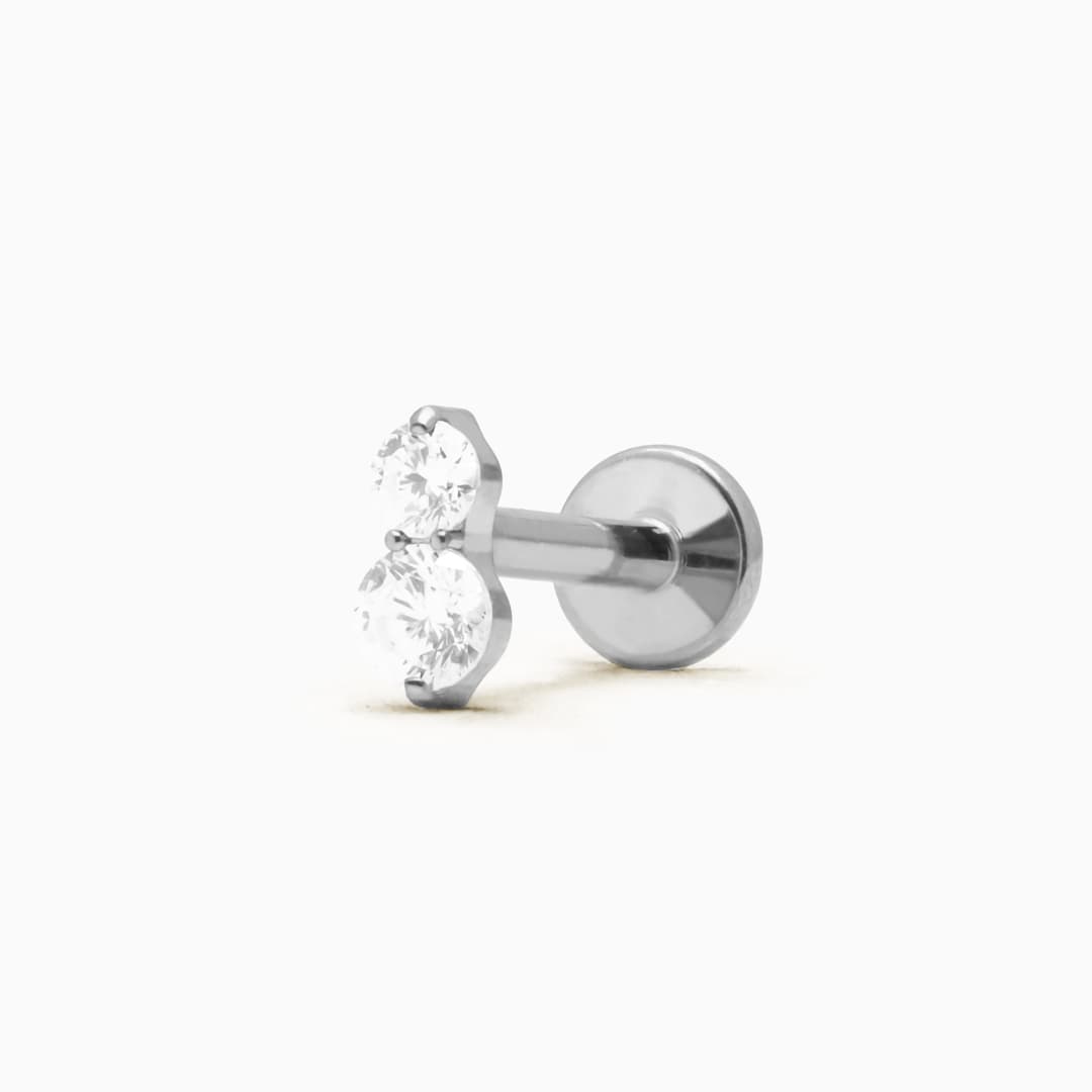 DUALIS PIERCING TITANIO - SILVER - WATERPROOF
