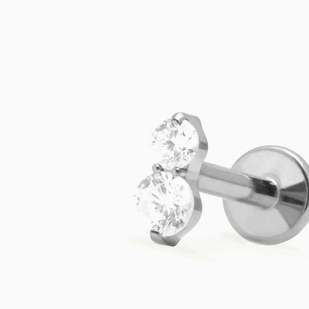 DUALIS PIERCING TITANIO - SILVER - WATERPROOF