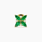 SILENE PIERCING TITANIO VERDE - GOLD - WATERPROOF