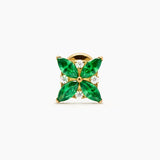 SILENE PIERCING TITANIO VERDE - GOLD - WATERPROOF