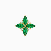 SILENE PIERCING TITANIO VERDE - GOLD - WATERPROOF