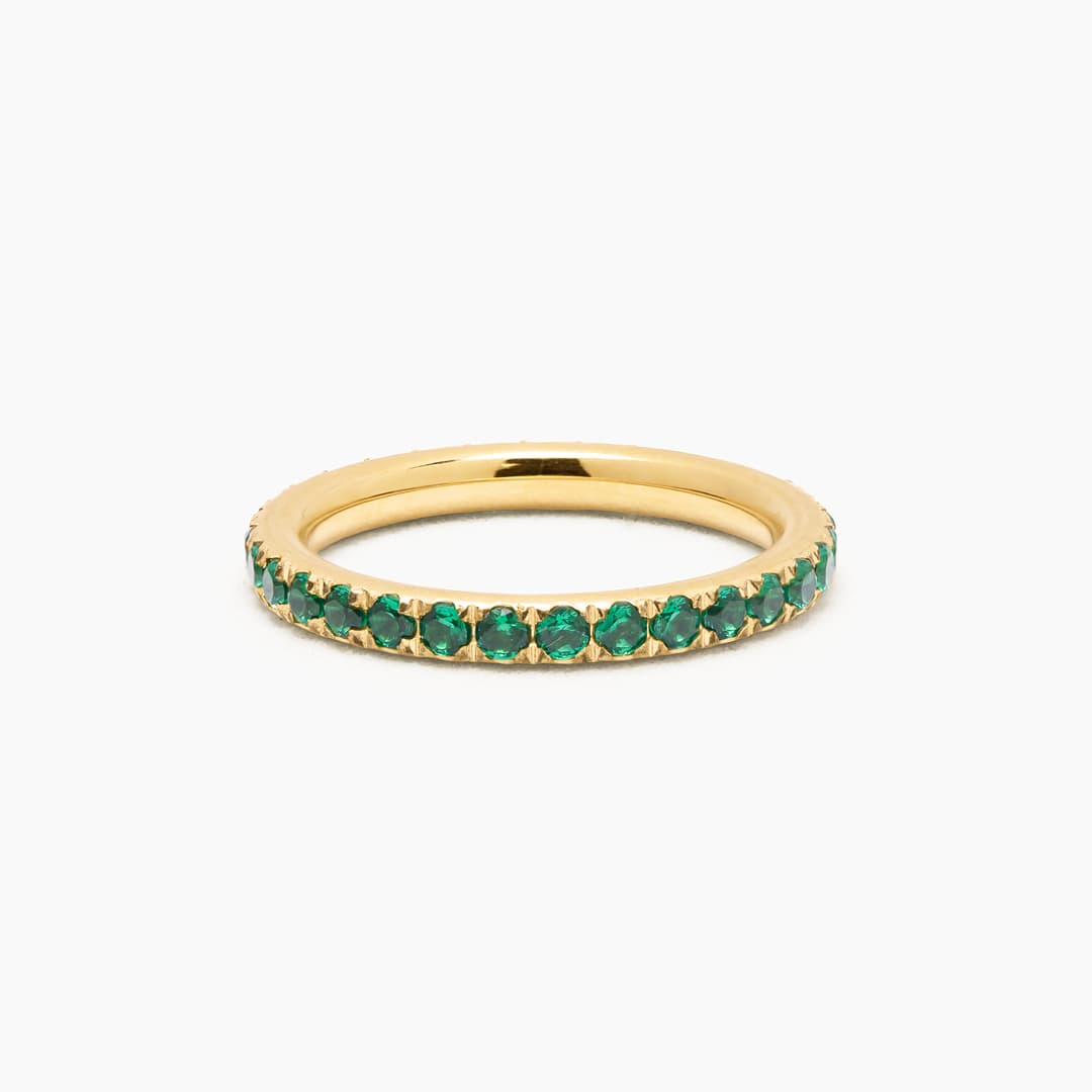 ANILLO PROMESA FADIA VERDE ESMERALDA - WATERPROOF
