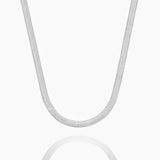 COLLAR FLAT SNAKE - SILVER - WATERPROOF