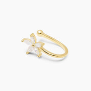 FLOWER EAR CUFF GOLD