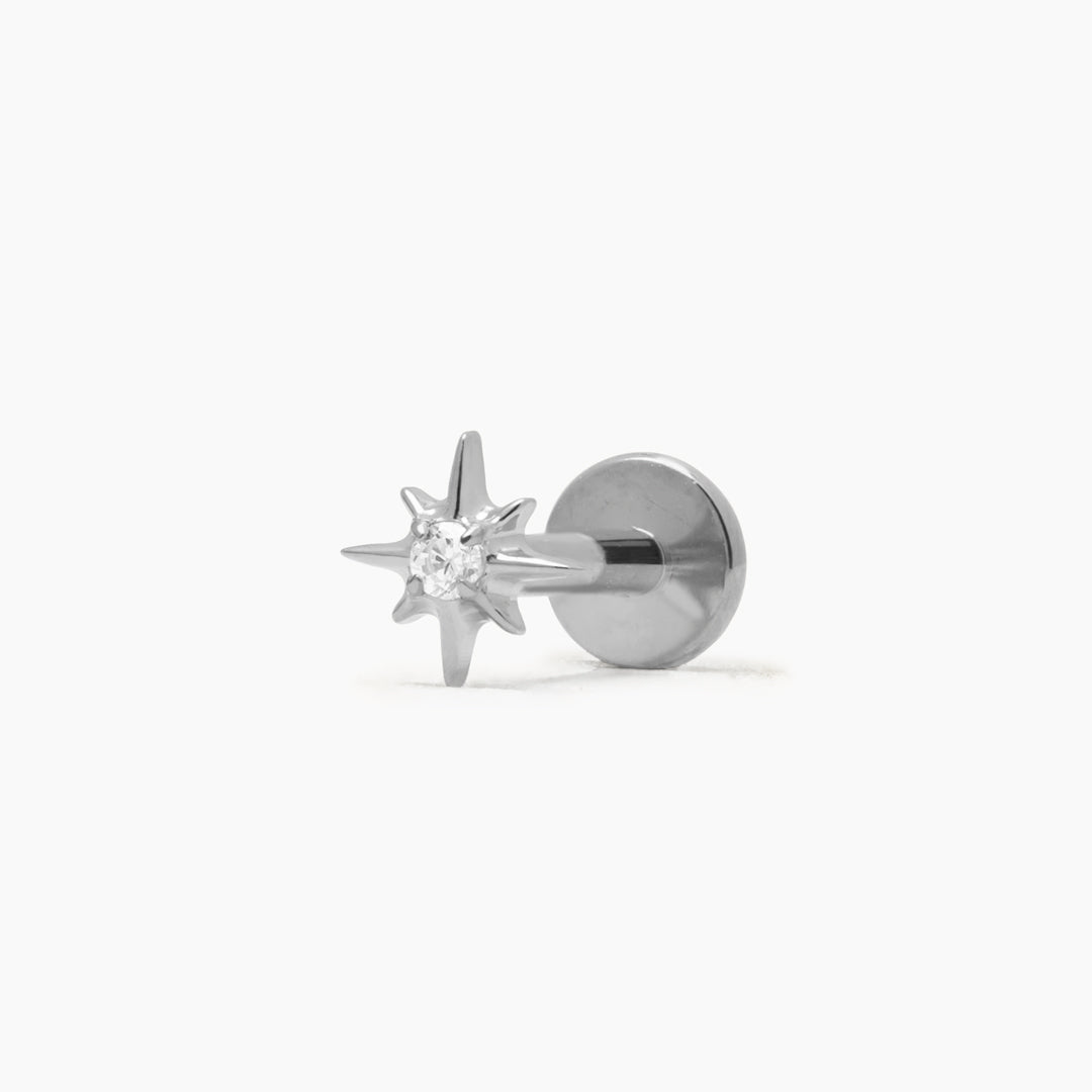 FUGAZ MINI PIERCING TITANIO - SILVER - WATERPROOF