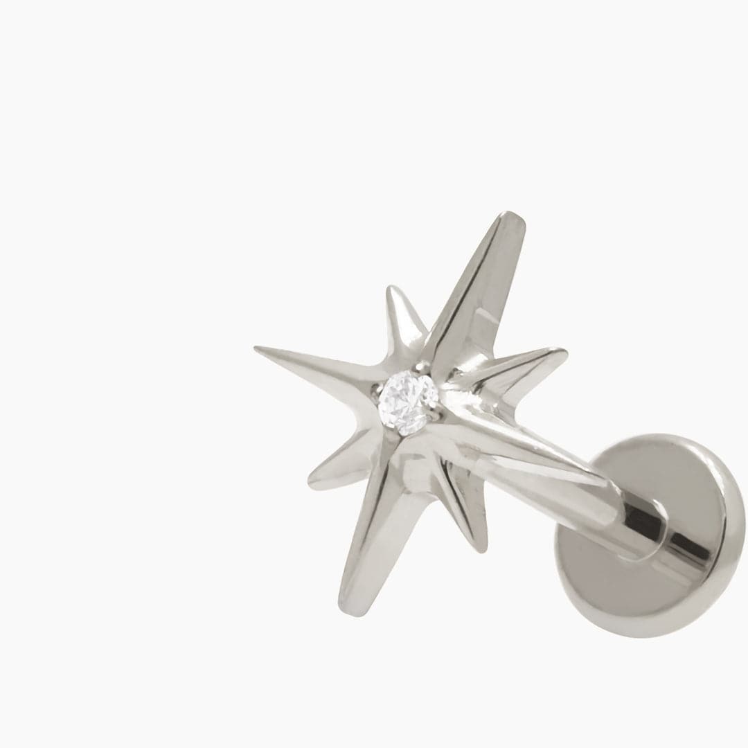 FUGAZ PIERCING TITANIO - SILVER - WATERPROOF